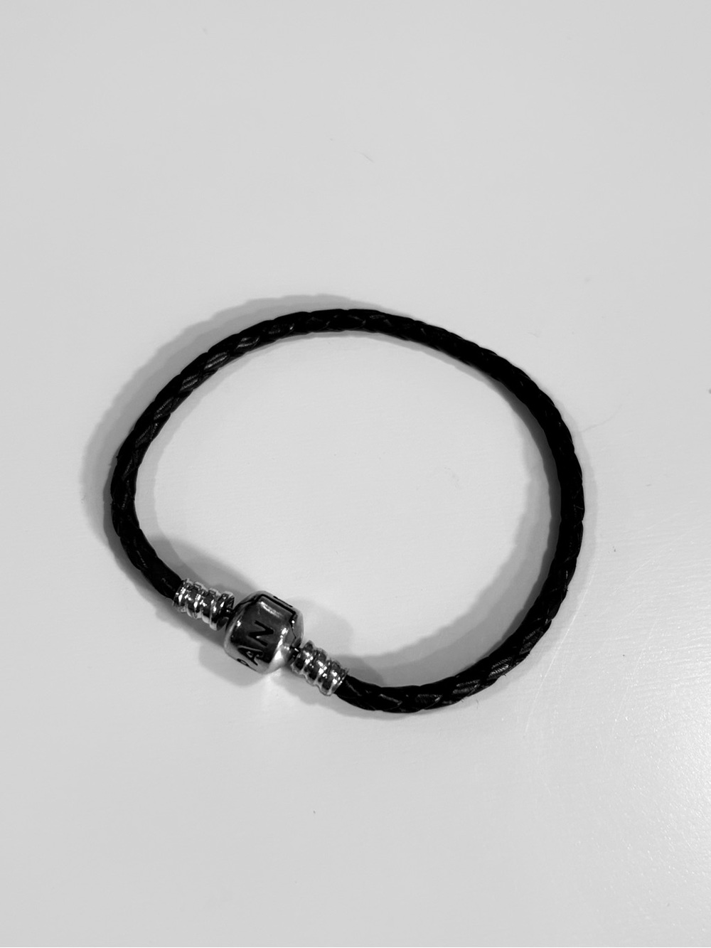 Pandora Black Braided Leather Bracelet